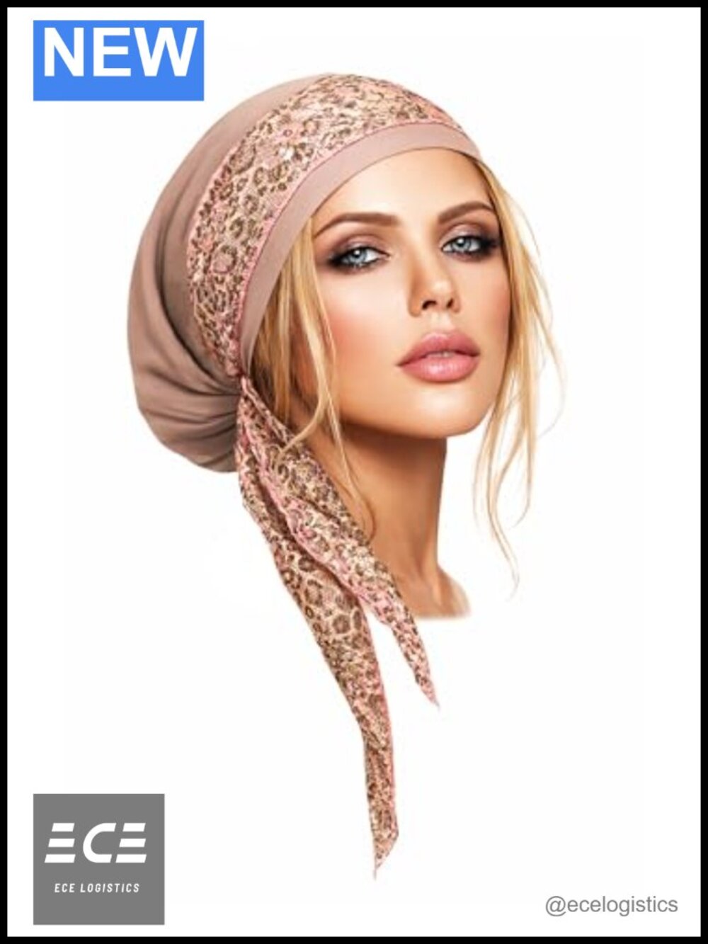 Soft Cotton Non Slip Pre-Tied Headscarf Head Wrap Women Boho Chic